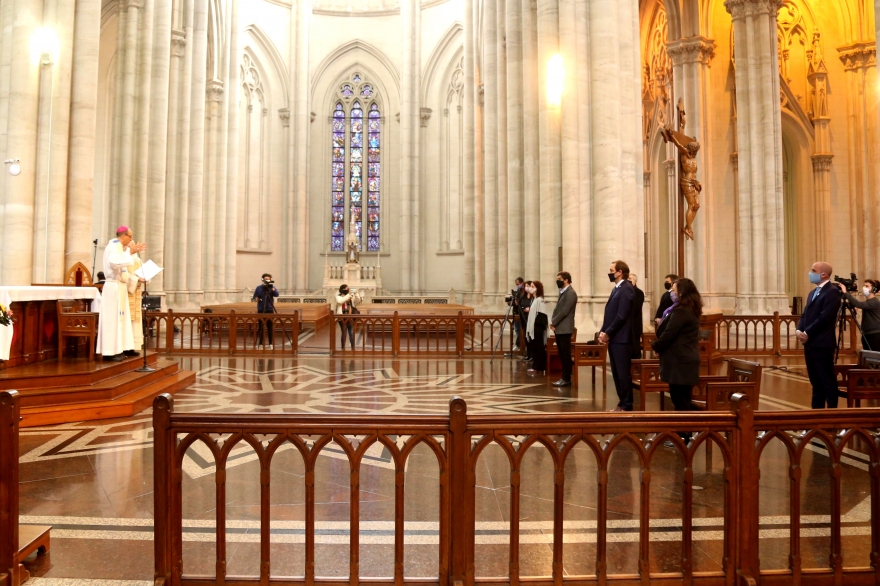 “Tucho” Fernández encabezó Tedeum en La Plata: Kicillof no asistió, pero mandó ministros