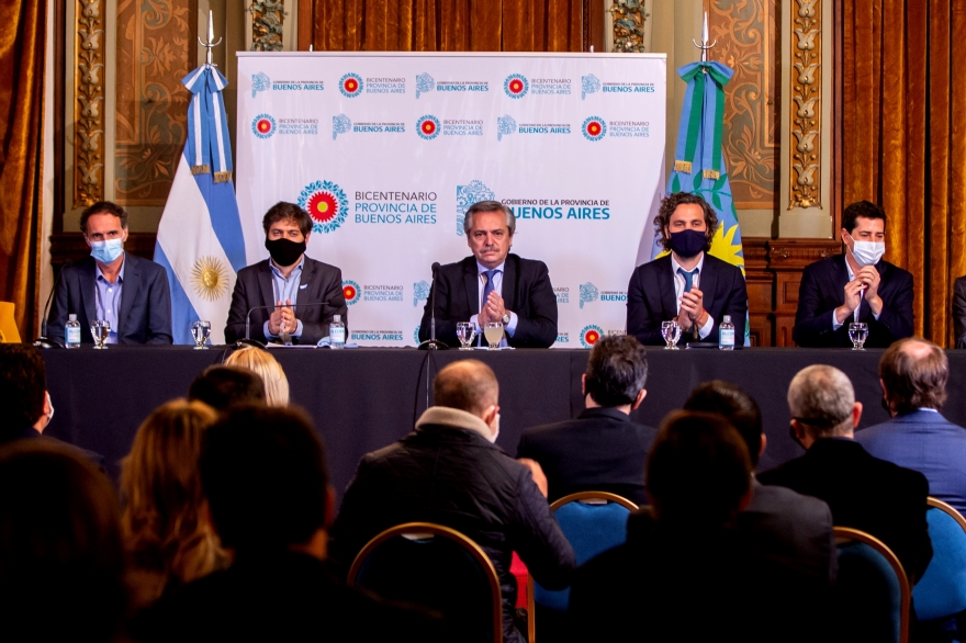 Desde La Plata, Alberto y Kicillof pusieron en marcha el Fondo de Infraestructura Municipal
