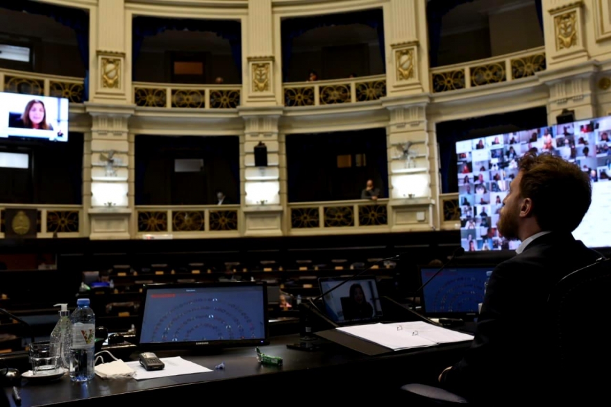 Diputados bonaerense optó por la agenda remota ante el contagio de un legislador