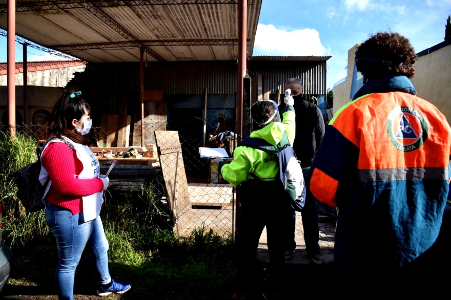 Coronavirus: continúan los operativos sanitarios en barrios populares de La Plata