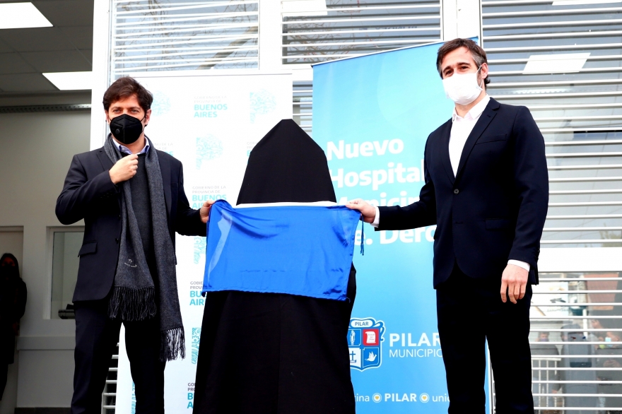 Kicillof estuvo en Pilar y apuntó contra Vidal: “Nosotros sí vamos a abrir hospitales”