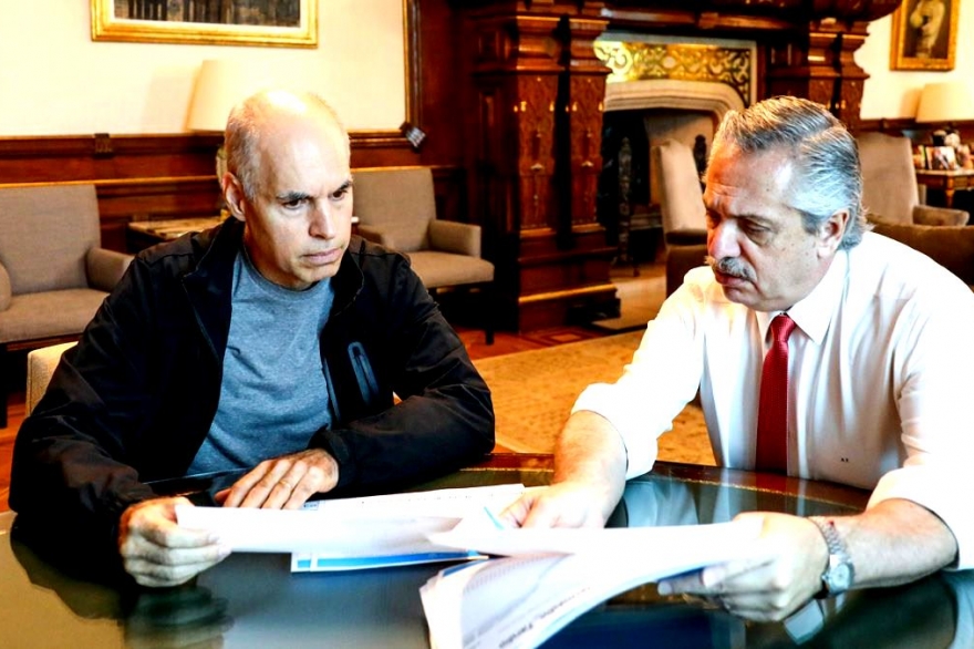 Alberto y Larreta analizaron en Olivos la marcha de la nueva fase de la cuarentena