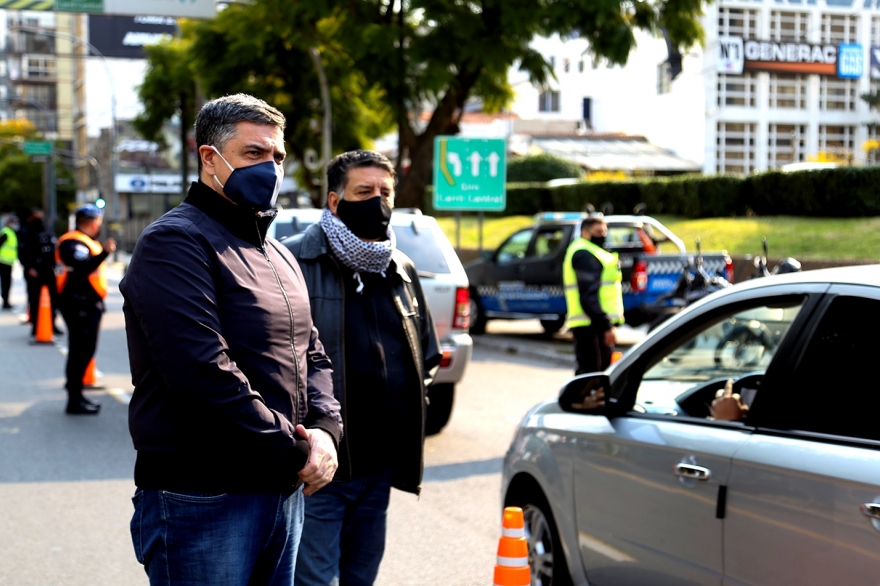 Jorge Macri supervisó operativos de controles de tránsito en Vicente López