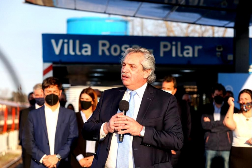 Junto a Kicillof, Alberto inauguró obras para Pilar y Tres de Febrero: volvió a apuntar contra Macri