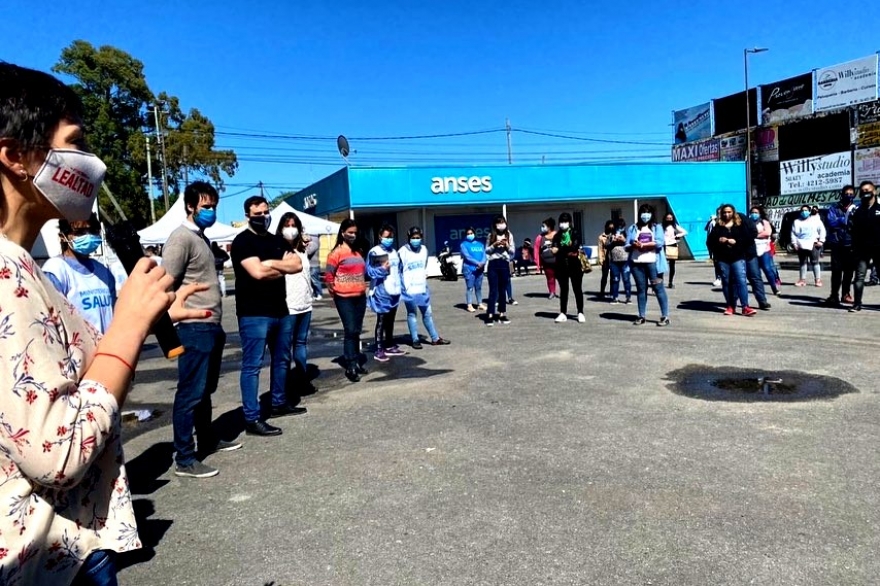 La intendenta de Quilmes encabezó un nuevo operativo DetectAr en San Francisco Solano
