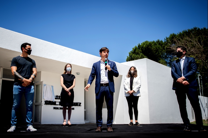 Kicillof inauguró dos jardines infantiles y volvió a apuntar contra la gestión de Vidal