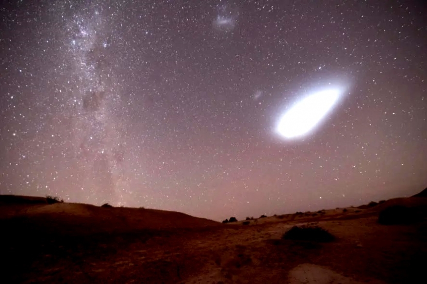 ¿Un ovni en el cielo sobre las provincias de Buenos Aires y Río Negro?