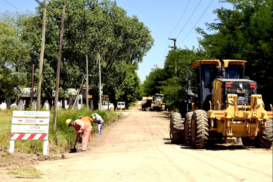 Avanzan las obras en La Plata para que un nuevo corredor una a City Bell y Villa Elisa