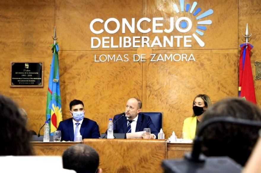 En la apertura de sesiones, Insaurralde destacó la inversión en salud en Lomas durante la pandemia