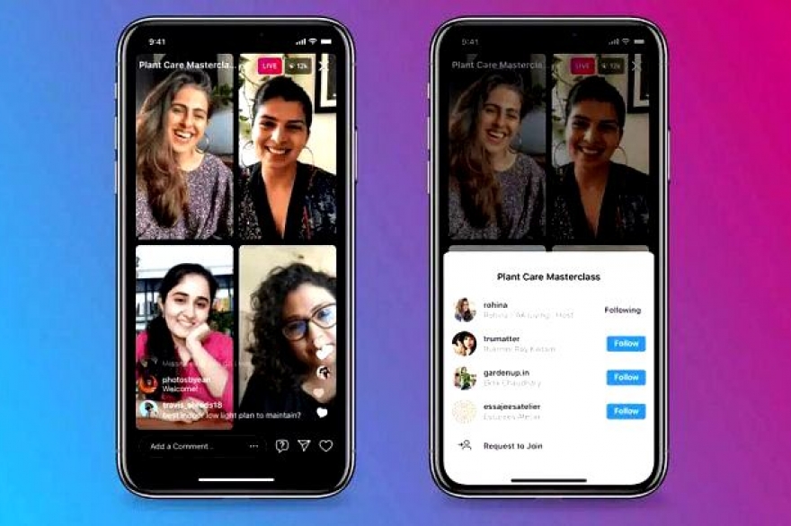 Con “Live Rooms”, Instagram amplía la cantidad de participantes en los vivos