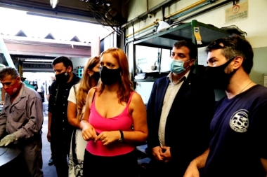 Ruiz Malec recorrió una cooperativa beneficiada con el Programa Preservar Trabajo