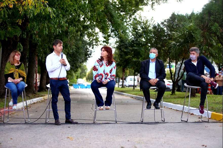 Kicillof, Cristina y Máximo Kirchner pusieron en marcha un nuevo espacio para la Memoria