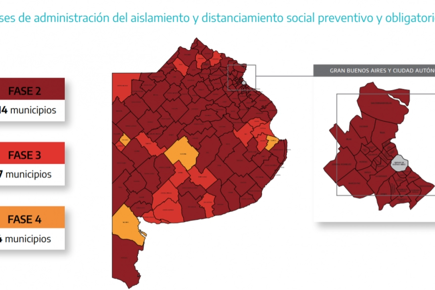 En qué fase está mi municipio: el detalle de los 135 distritos