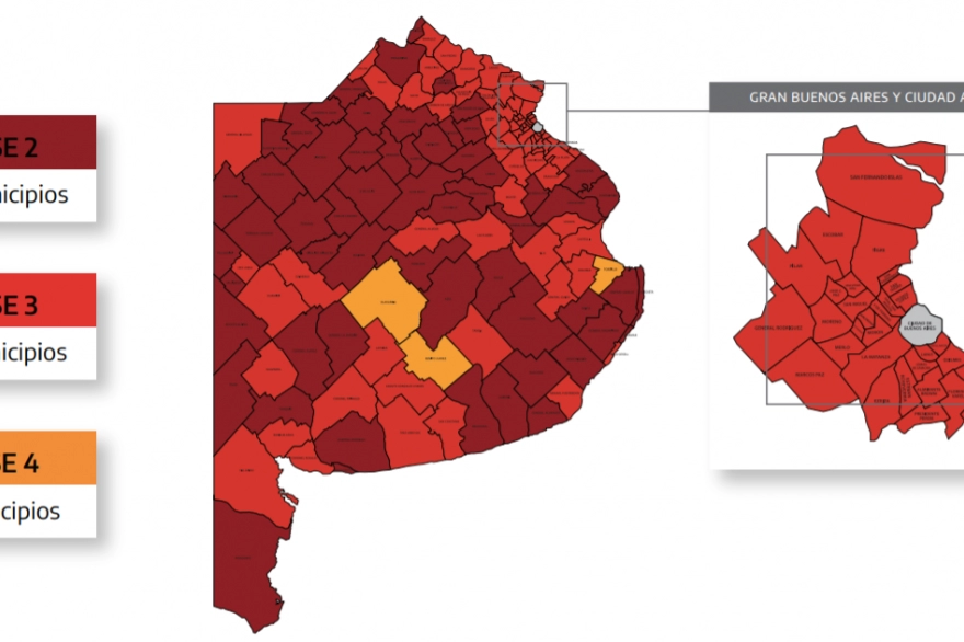 En qué fase está mi municipio: Mar del Plata y Bahía Blanca con clases presenciales