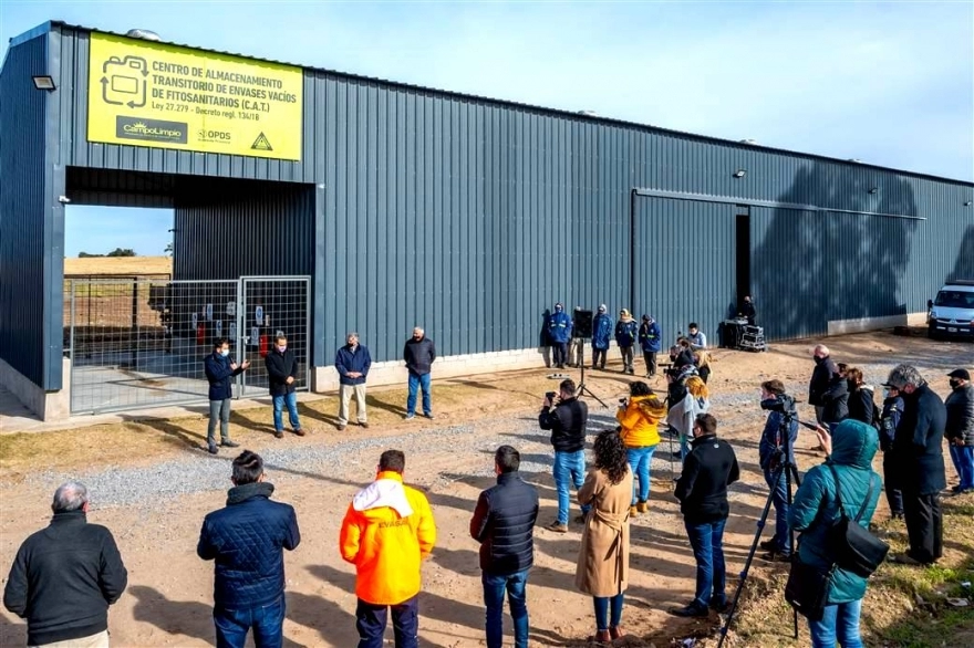 Petrecca inauguró el Centro de Acopio Transitorio para envases de fitosanitarios