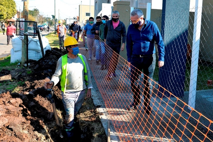 Zamora recorrió obras de gas en General Pacheco y El Talar