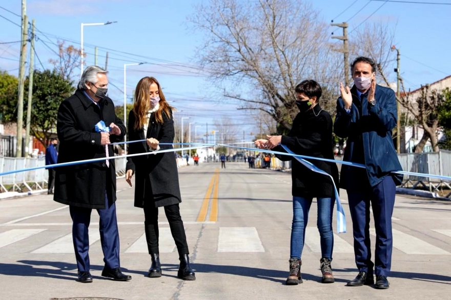 Alberto Fernández inauguró 100 obras en simultáneo para todo el país