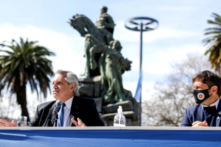 En el homenaje a San Martín, Alberto anunció la vuelta de los próceres a los billetes