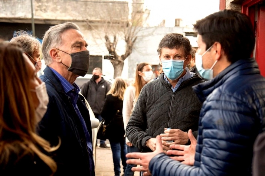 Pichetto visitó San Isidro y recorrió con Posse el centro de Boulogne