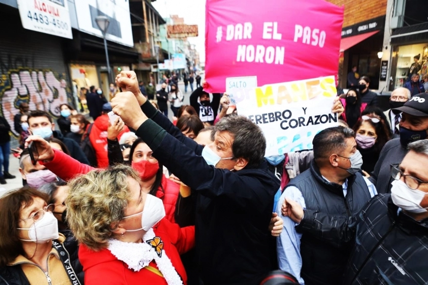 Manes ante una multitud en Morón: “Nosotros vamos a transformar Argentina”