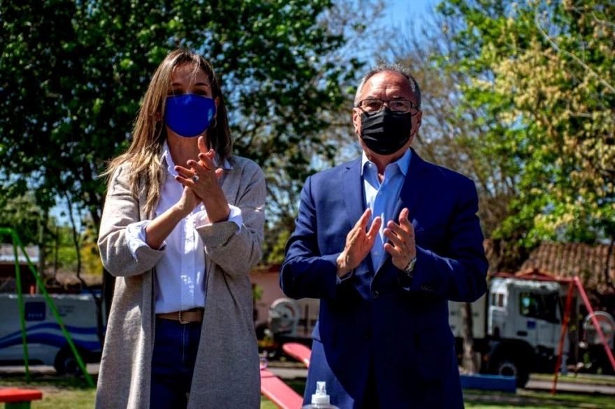 Galmarini y Descalzo inauguraron una red de agua potable en Ituzaingó