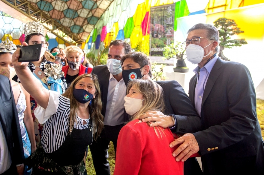 La Fiesta de la Flor calmó las aguas entre Kicillof y Sujarchuk