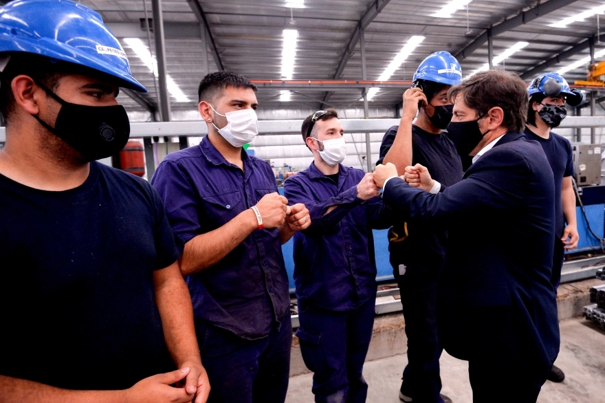 Kicillof y Watson recorrieron el Parque Industrial de Florencio Varela