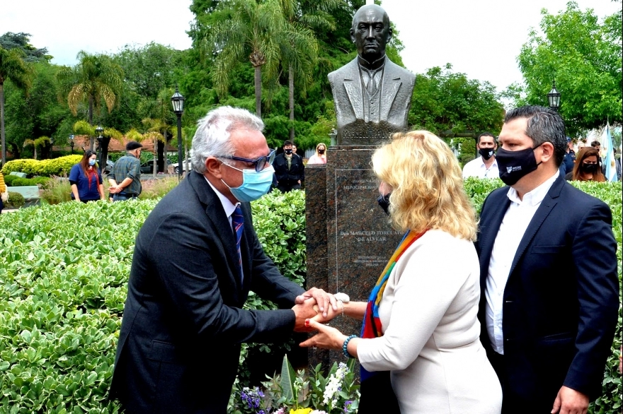 El intendente de Tigre y Gisela Zamora en el 94° aniversario de Don Torcuato