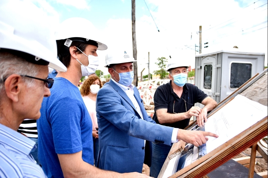 Guerrera y Mantegazza destacaron obras de transporte en San Vicente