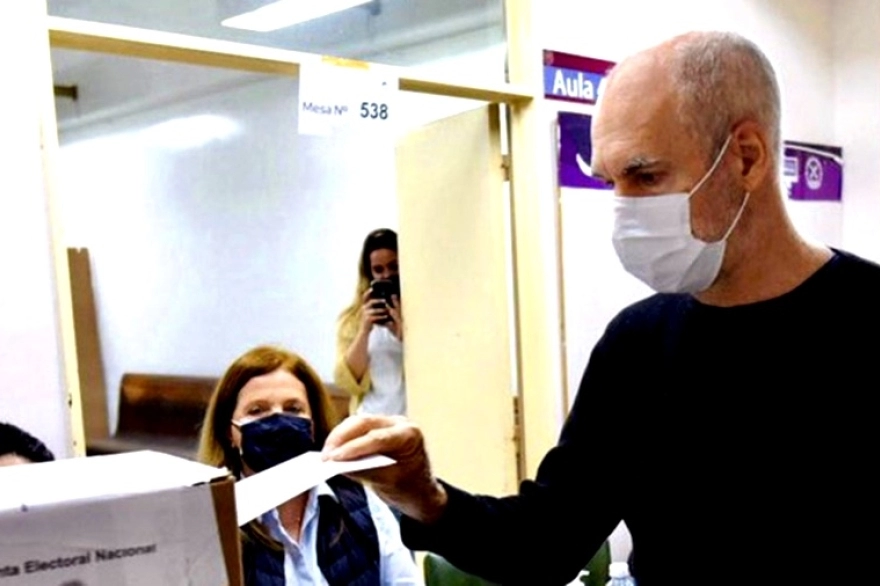 Votó Larreta: "La expectativa es que la gente se acerque a votar"