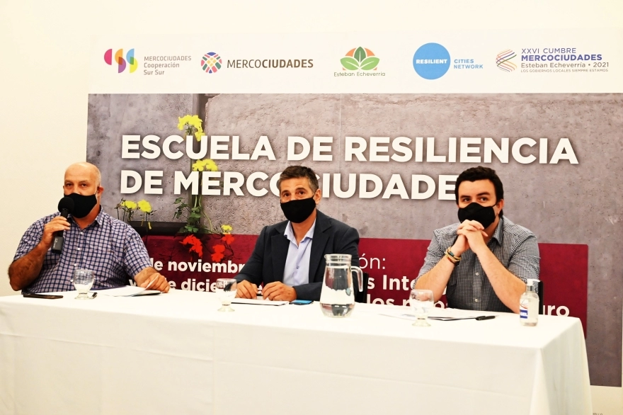 Mercociudades: primera jornada de resiliencia urbana en Esteban Echeverría