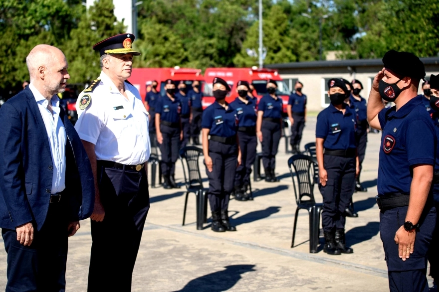 Larreta participó del acto de egreso de 79 nuevos bomberos de CABA