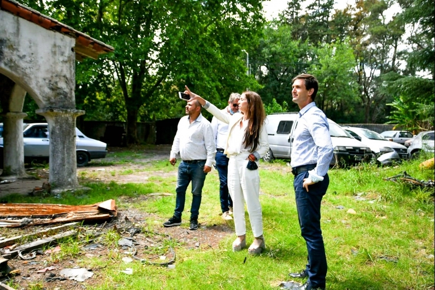 Mantegazza recorrió San Vicente con autoridades provinciales