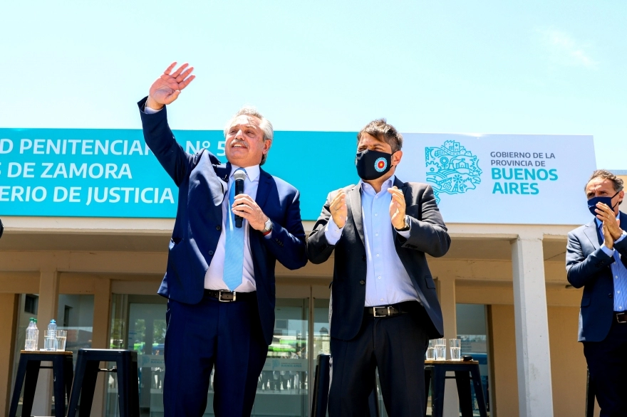 Cumbre improvisada en La Plata: Kicillof recibió a Alberto en la Gobernación