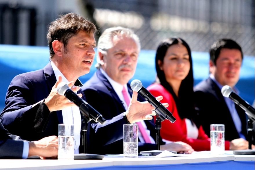 Con foco en la economía argentina, Kicillof y Alberto inauguraron la estación Tortuguitas