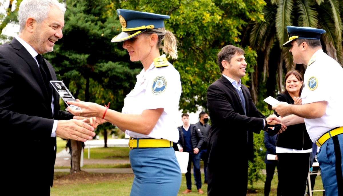 Con inversión de seguridad, Kicillof y Alak inauguraron un edificio para Escuela de Cadetes