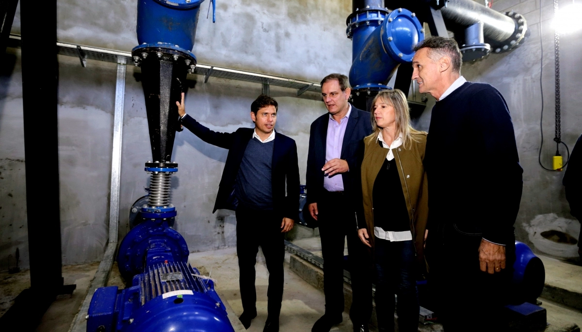 Apunta al Interior: Kicillof inauguró obras de agua potable en General Madariaga