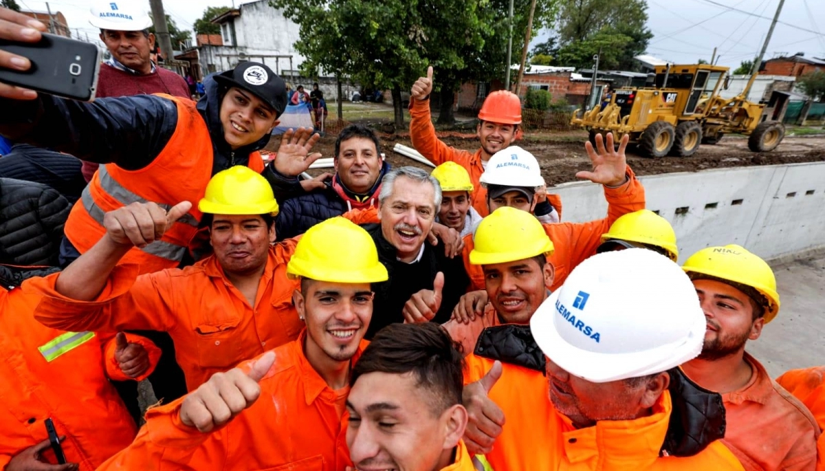 Alberto Fernández recorrió Moreno, junto a Katopodis y la intendenta