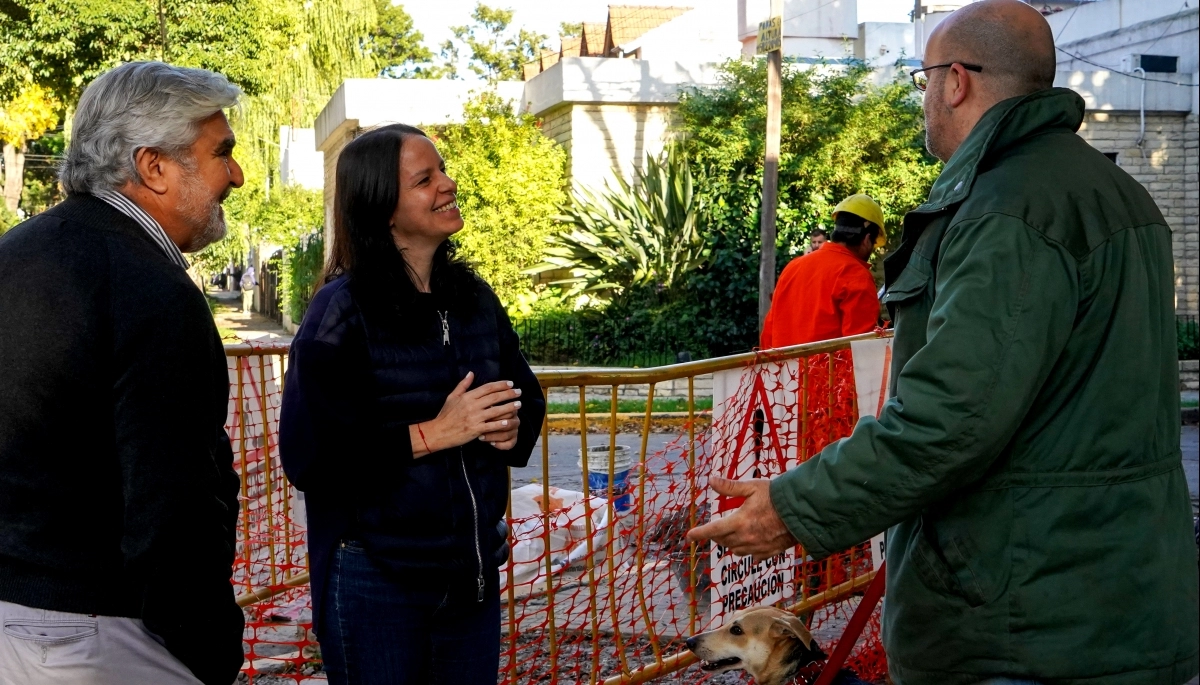 Soledad Martínez supervisó el avance de obras del Conducto Bouchard