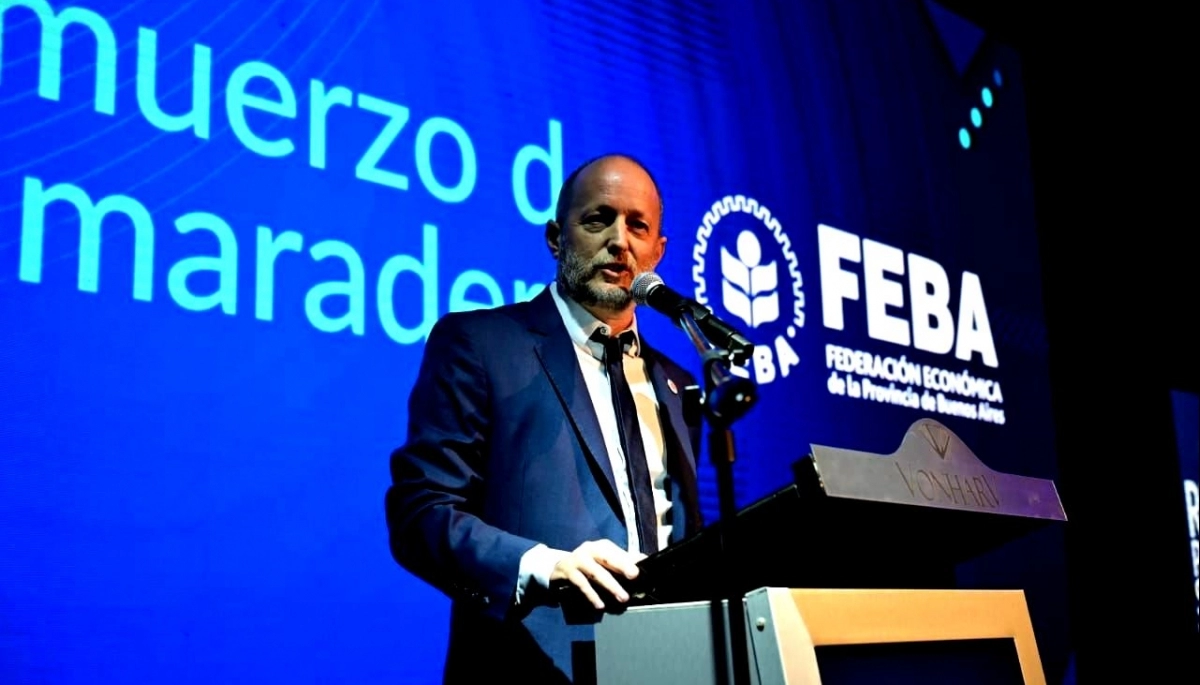 Insaurralde compartió almuerzo con empresarios bonaerenses en la Asamblea Anual de FEBA