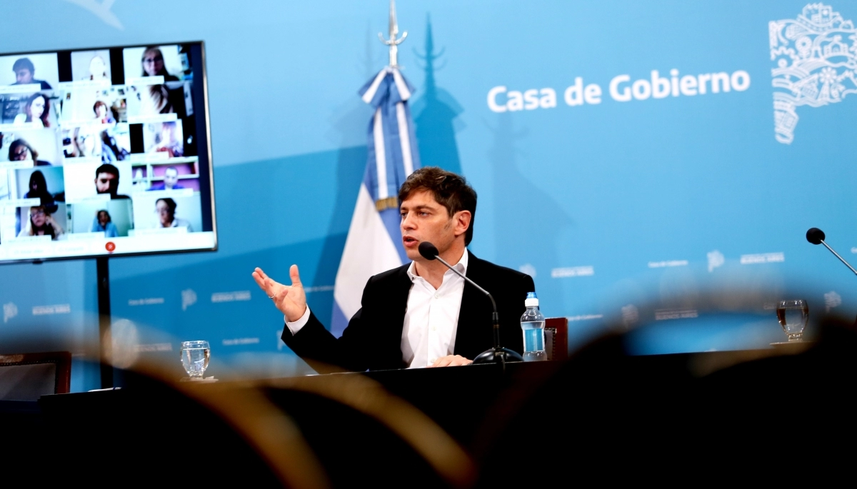 Kicillof pidió la aprobación de la modificación a la reforma jubilatoria del Banco Provincia