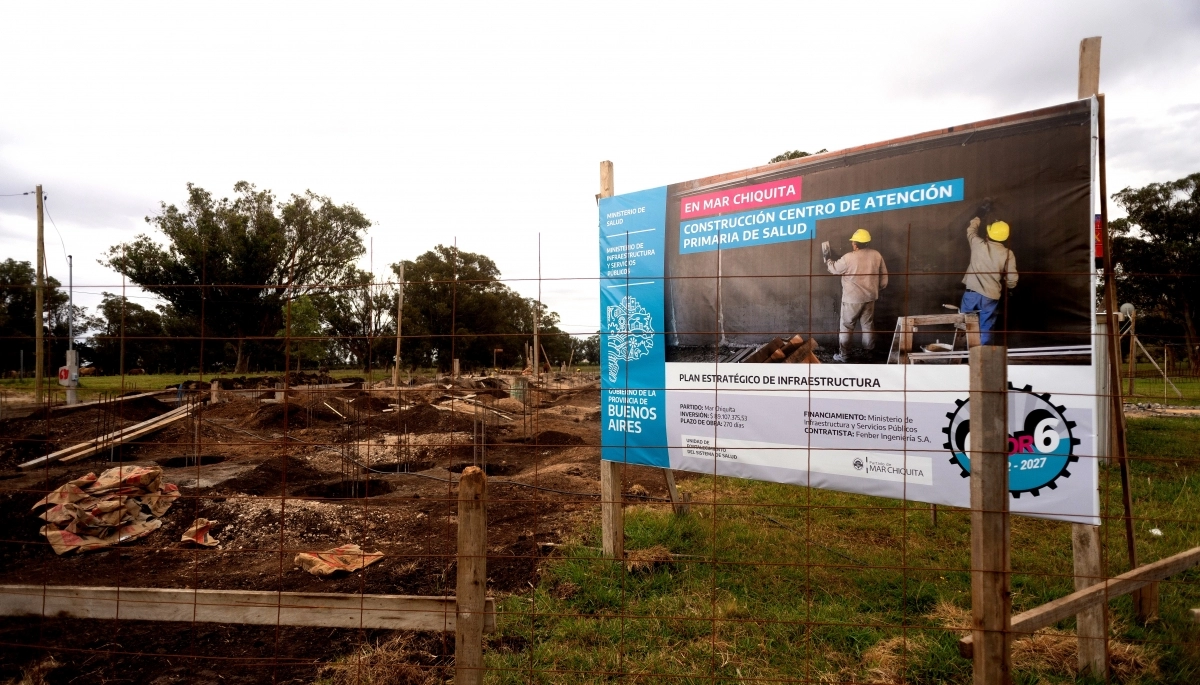 Mar Chiquita: comenzaron las obras para la construcción del CAPS en Santa Elena