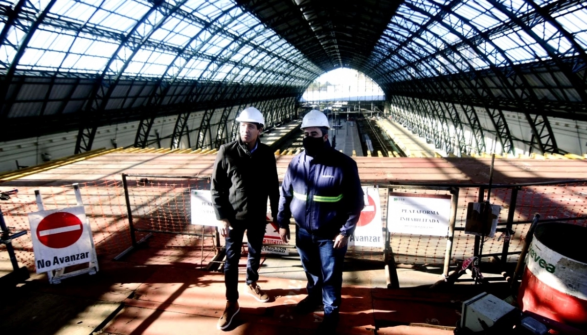 Garro destacó el "trabajo en equipo" en las obras de la Estación de La Plata