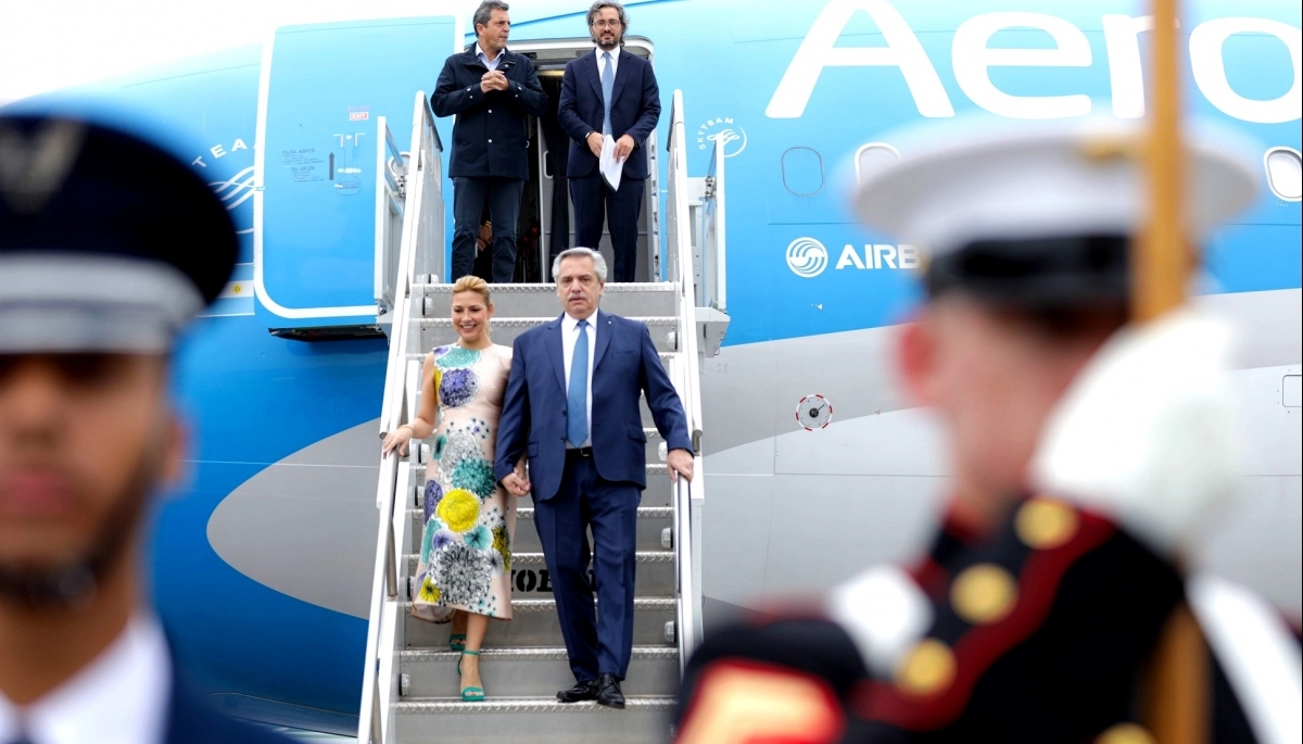 Alberto Fernández y su llegada a Estados Unidos para la Cumbre de las Américas