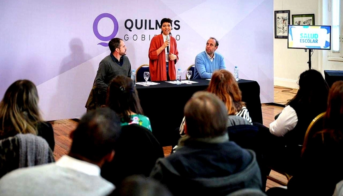 Mayra Mendoza presentó para Quilmes el programa “salud escolar”