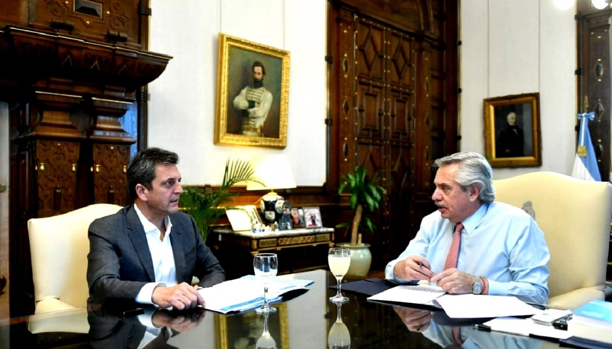 Primer día de gestión: Massa se reunió con Alberto en Casa Rosada