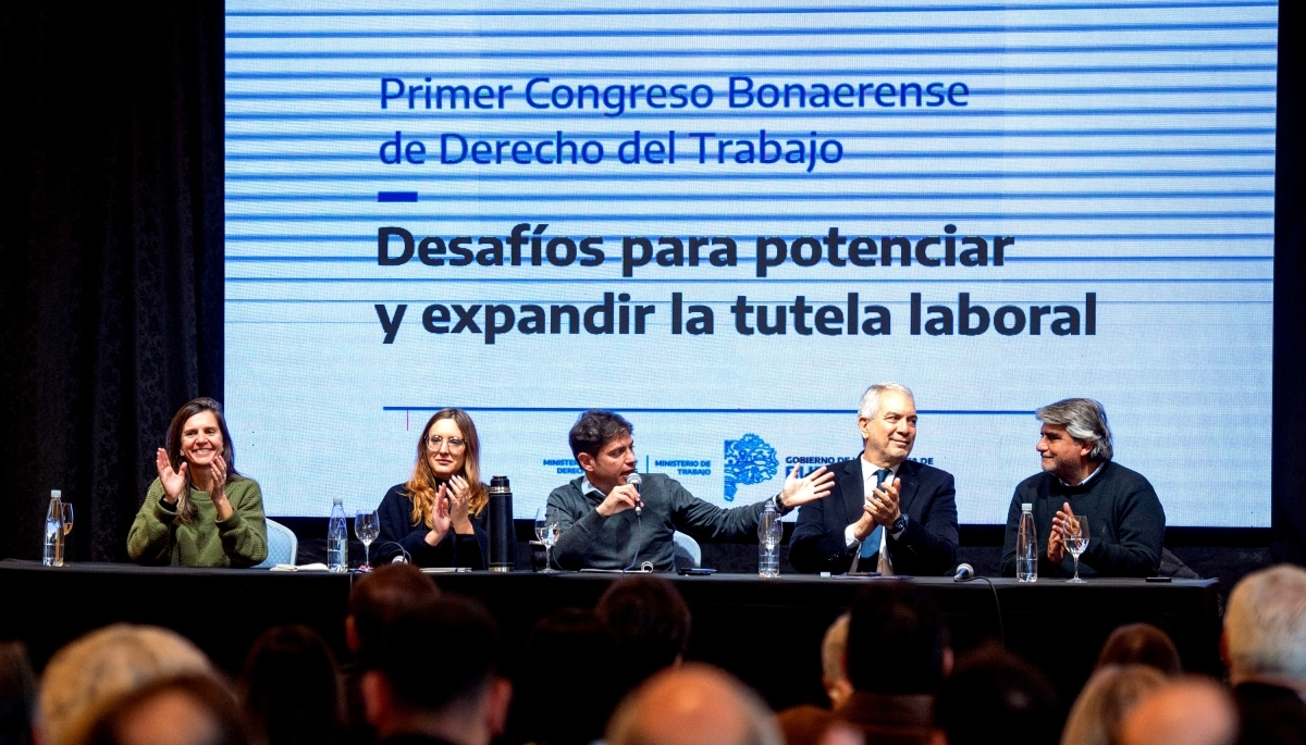 Kicillof inauguró el Congreso de Derecho del Trabajo y destacó la gestión de Ruiz Malec