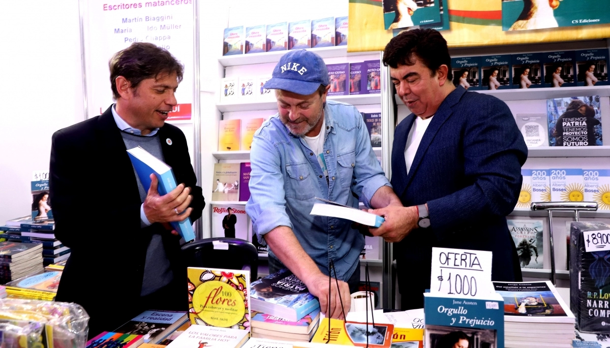 Kicillof y Espinoza presentes en la Feria del Libro de La Matanza