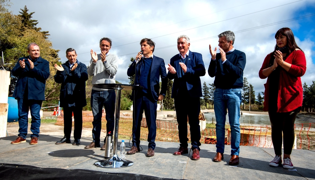 Kicillof en Patagones: inauguró las obras en la nueva planta de líquidos cloacales