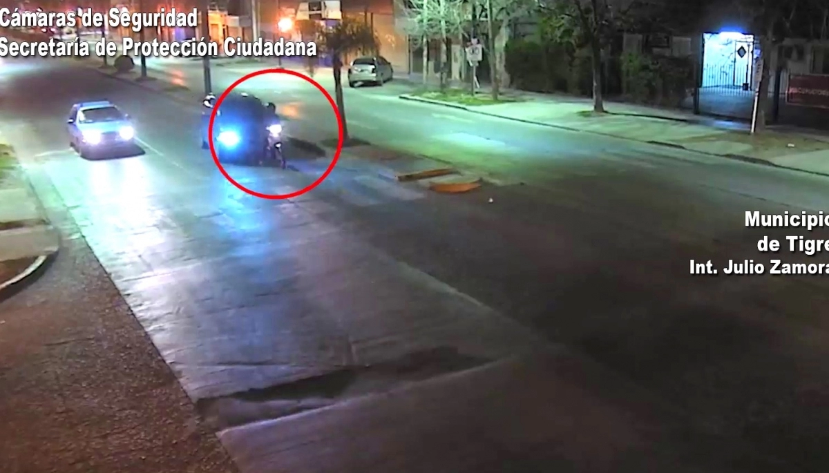 Alcohol cero: borracho no frenó en la esquina e hizo volar a un motoquero en Tigre